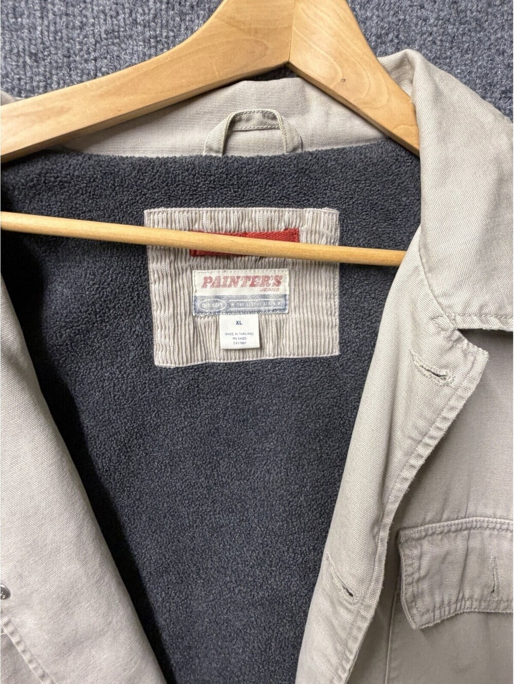 Vintage Y2K Old Navy Painter’s Jeans Fleece Lined Jacket Men’s XL
